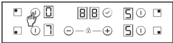 CANDY CH64CCW - Selección de una zona - 1