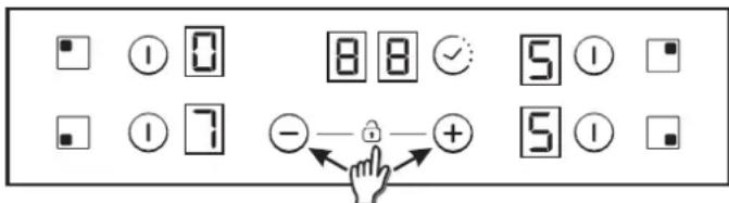 CANDY CH64CCW - Aumento/reducción del nivel de potencia - 1