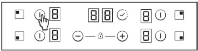 CANDY CH64XB - Come accendere/spegnere una zona di riscaldamento - 1