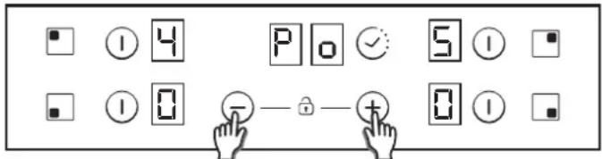 CANDY CH64XB - como elegir el nivel de gestión de potencia. - 2