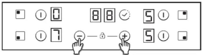 CANDY CH64XB - Option verrouillage enfant - 1