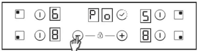 CANDY CH64XB - Ako zvolit' uroven riadenia vykonu - 1