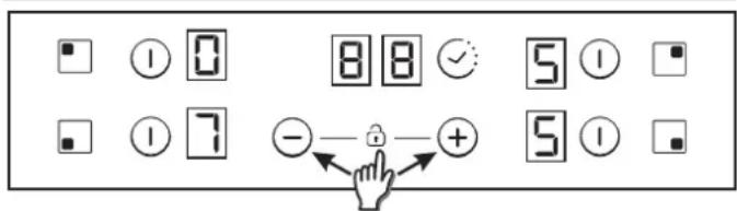 CANDY CH64XB - Zwiekszanie/zmniejszanie poziomu mocy - 1