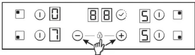 CANDY CH64XB - Zvyşenie/znizenié urovne vykonu - 1