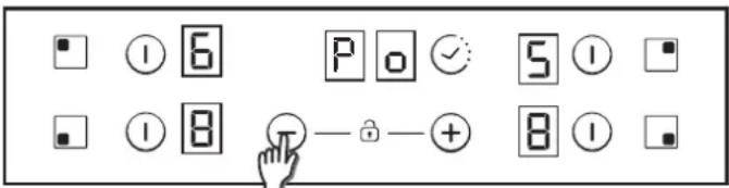 CANDY CH64XB - Cum sa alegeti nivelul de administrare a energia. - 1