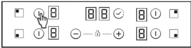 CANDY CH64XB - Zapnutie/vypnutie varnej zony - 1