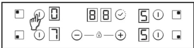 CANDY CH64XB - Opcja blokady rodzicielskiej - 1