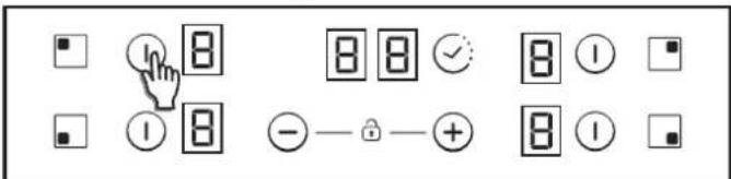 CANDY CH64XB - VKLOP/IZKLOP cone grelca - 1