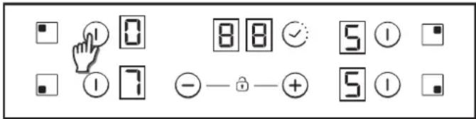 CANDY CH64XB - Selecting a zone - 1