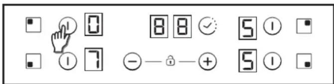 CANDY CH74BVT - Selectarea unei zone - 1