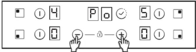 CANDY CH74BVT - Het niveau van het vermogenbeheer selecteren. - 2