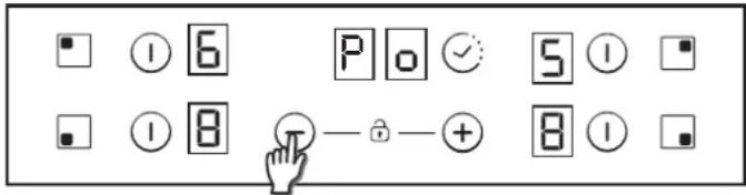 CANDY CH74BVT - Ako zvolit' úroveň riadenia výkonu - 1