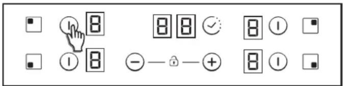 CANDY CH74BVT - Come accendere/spegnere una zona di riscaldamento - 1