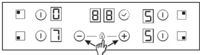 CANDY CH74BVT - Zwiększanie/zmniejszanie poziomu mocy - 1