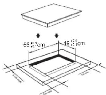 CANDY CFIB636DVPM - Installasjon av platetoppen - 1