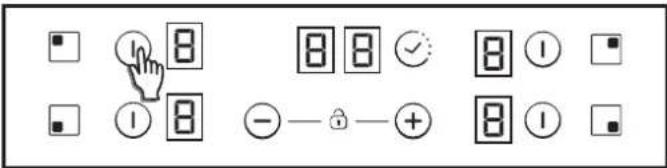 CANDY CH64FC - Switch ON/OFF a heater zone - 1