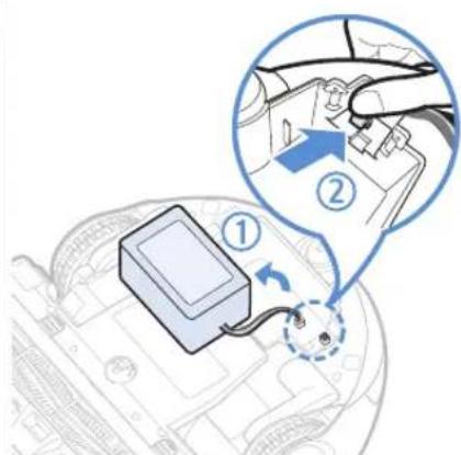 SAMSUNG POWERbot VR9000H - Comment retirer la batterie - 3