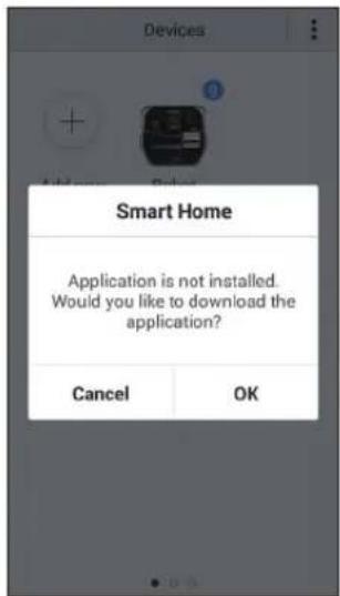 SAMSUNG POWERbot VR9000H - Downloading Samsung Smart Robot vacuum app - 1