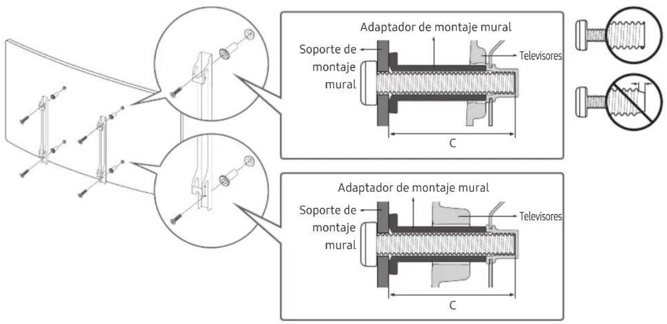 SAMSUNG QE65Q8CNAT - Instalación del televisor en una pared - 2