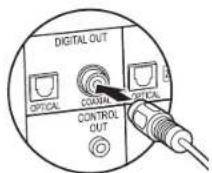 PIONEER N50AE - Connecting with a digital coaxial cable - 1