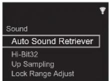 PIONEER N50AE - Lecture avec une qualite sonore encore belleure (menu SOUND) - 1