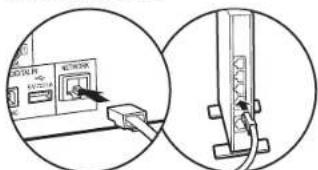 PIONEER N50AE - Ethernet-kabelanslutting - 1