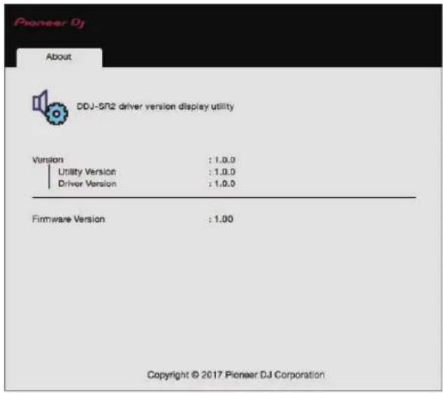 PIONEER DDJSR2 - Vérification de la version du pilote - 1