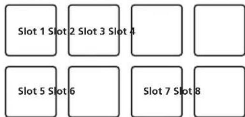 PIONEER DDJSR2 - Appuyez sur un pad performance. - 1