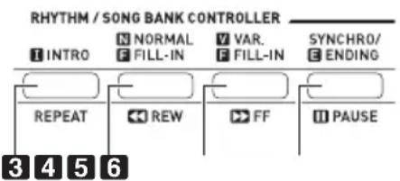 CASIO CTK2500 - Variations des motifs de l'accompagnement automatique - 1