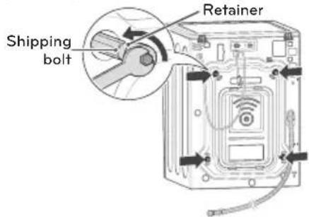 LG WM4370HKA - Unpacking and Removing Shipping Bolts - 2