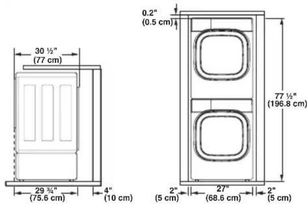 LG WM4370HKA - Installing on a Pedestal or Stacking Kit - 1