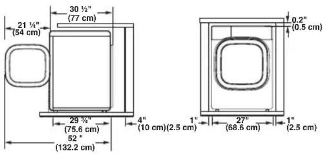LG WM4370HKA - Clearances - 1