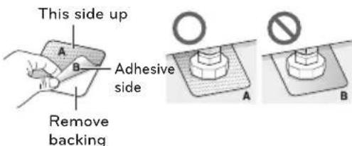 LG WM4370HKA - Using Non-Skid Pads (Optional) - 1