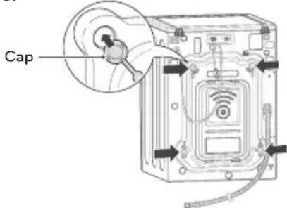 LG WM4370HKA - Unpacking and Removing Shipping Bolts - 3