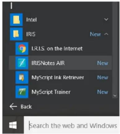 IRIS IRISNotes Air 3 - Installation du logiciel - 1