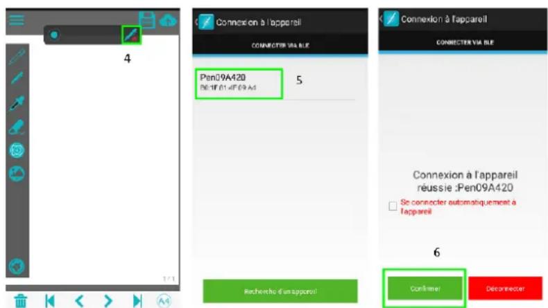 IRIS IRISNotes Air 3 - Connexion du récepteur à l'application IRISNotes - 1