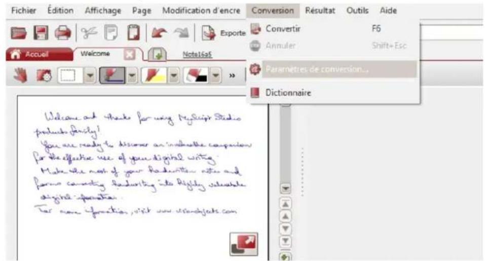 IRIS IRISNotes Air 3 - Conversion des notes - 1