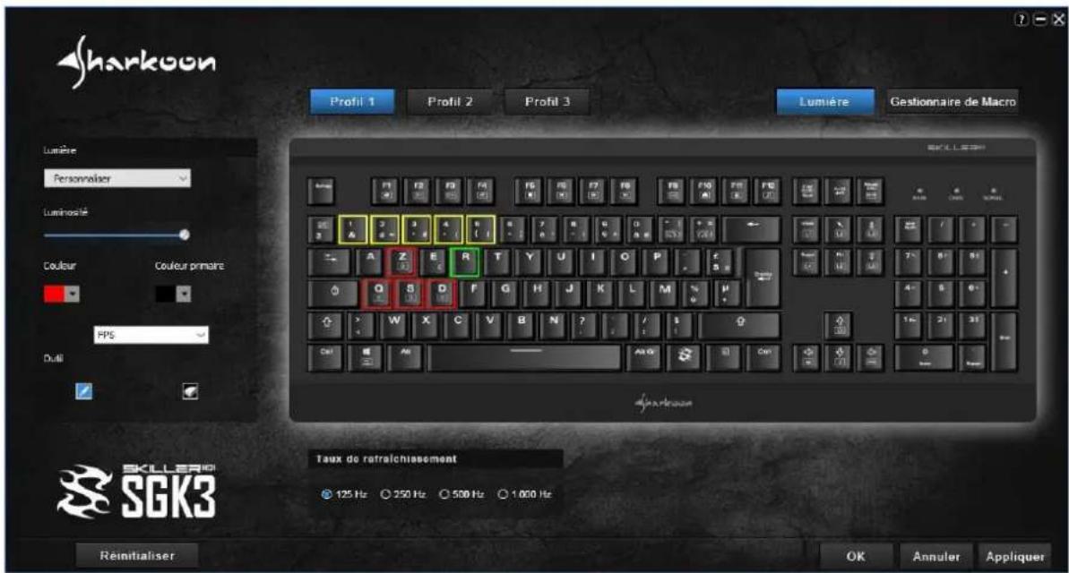 Sharkoon Skiller Mech SGK3 - Éclairage - 1