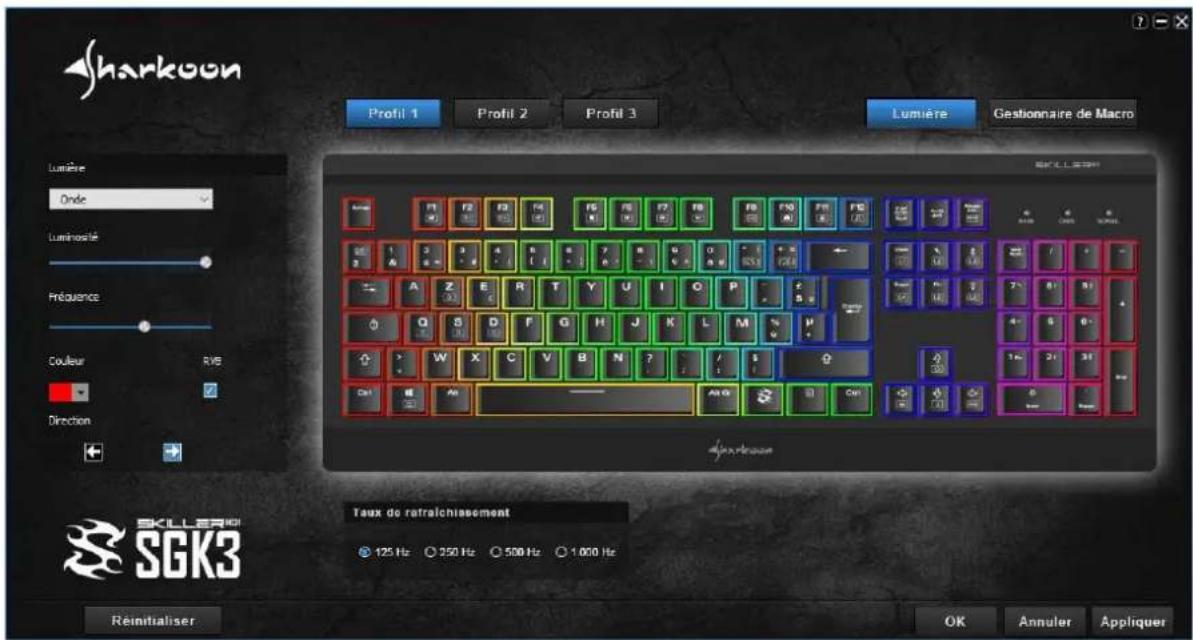 Sharkoon Skiller Mech SGK3 - Éclairage - 1