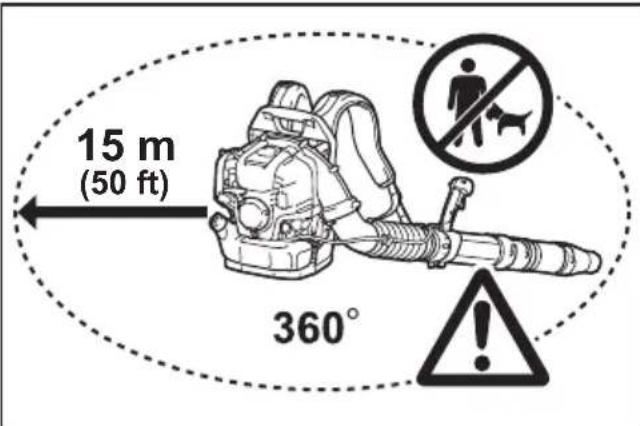 MAKITA EB5300TH - Starten des Blasgerätes - 1