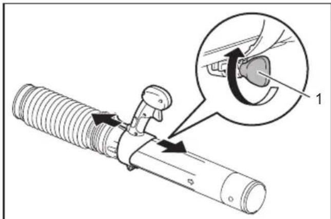 MAKITA EB5300TH - Adjusting the control lever position - 1