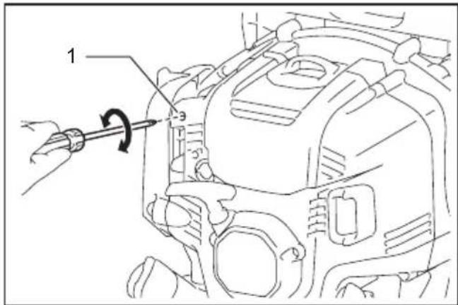 MAKITA EB5300TH - Adjustment of idling speed - 1