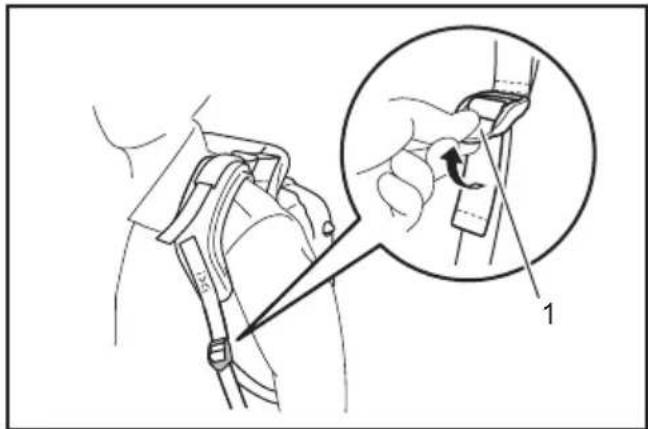 MAKITA EB5300TH - Adjusting shoulder strap - 2
