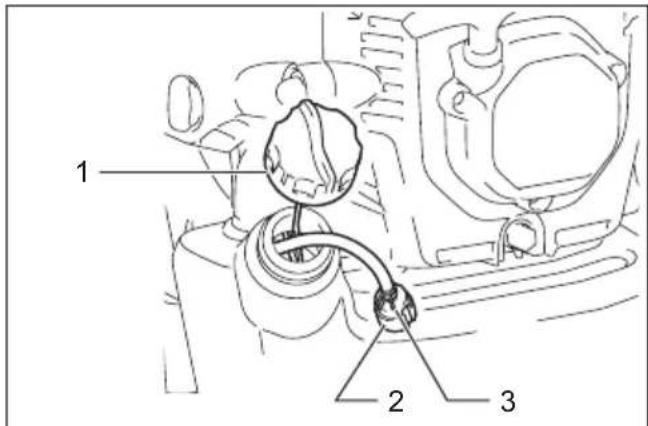 MAKITA EB5300TH - Limpieza del filtró de combustible - 1