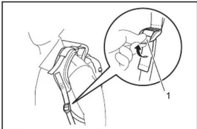 MAKITA EB5300TH - Regolazione della tracolla - 2