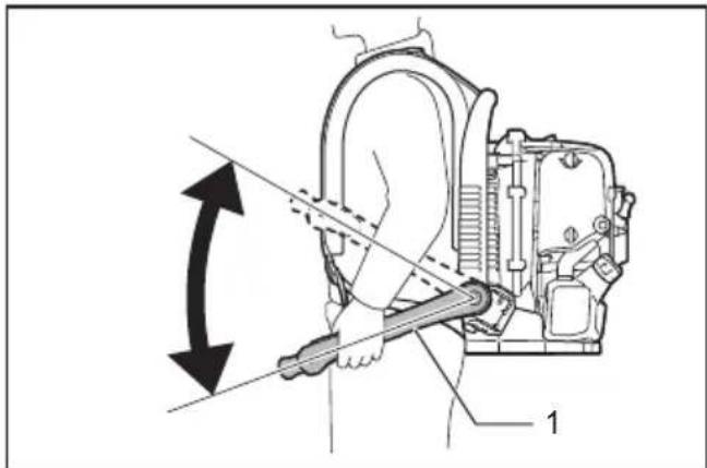 MAKITA EB5300TH - Indstilling af kontrolarmens position - 3