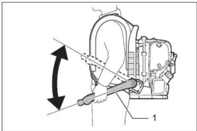 MAKITA EB5300TH - Adjusting the control lever position - 4