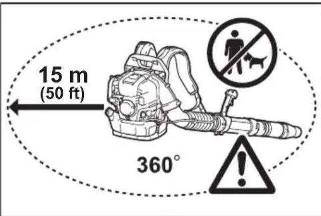 MAKITA EB5300TH - Starting up the blower - 1