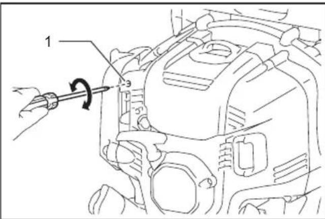 MAKITA EB5300TH - Réglage du ralenti - 1