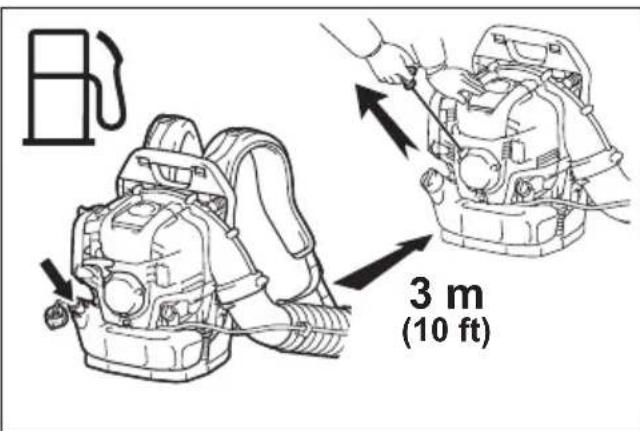 MAKITA EB5300TH - Brandstof bijvullen - 2